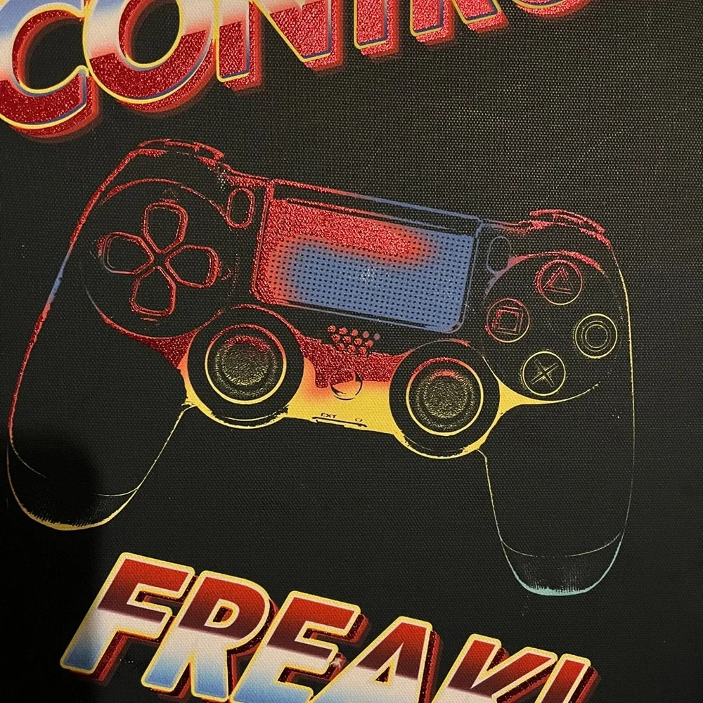 Notori Control Freak Gaming Canvas Art,Written “Control Freak”